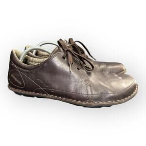 Patagonia Mens size 12 Loulo Velvet Brown Oxford Loafer Shoes Leather Wool